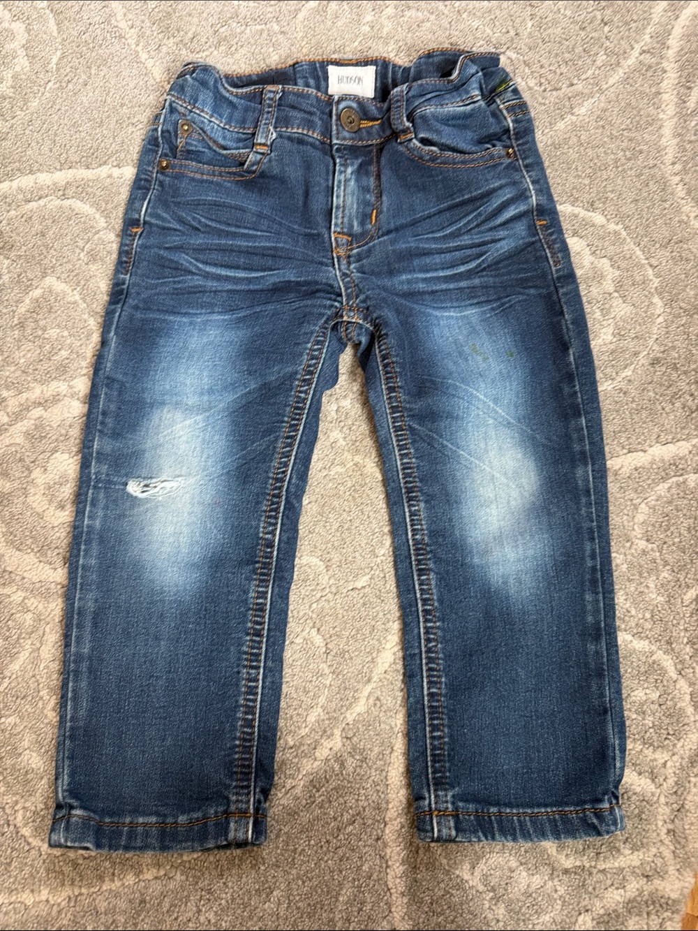 Hudson Jeans Boys' Washed Blue Slim Jeans